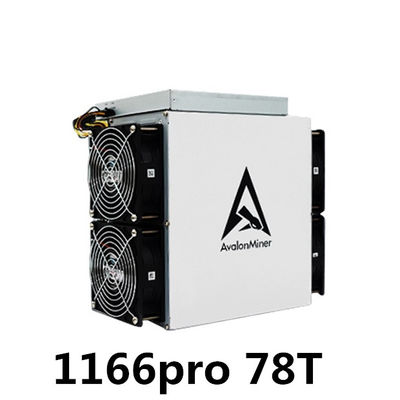 Υπέρ 75T Avalon Bitcoin μηχανή μεταλλείας ανθρακωρύχων ASIC 78T 3276W BTC Canaan A1166
